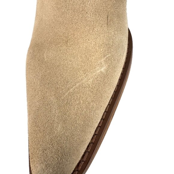 Coconuts by Matisse Jane Fringe Boot 8M Beige Suede Boho Western Chic Rodeocore - Picture 14 of 16